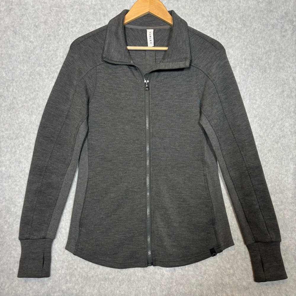 Varley Zip-Through Performance Jacket-Charcoal Gr… - image 2